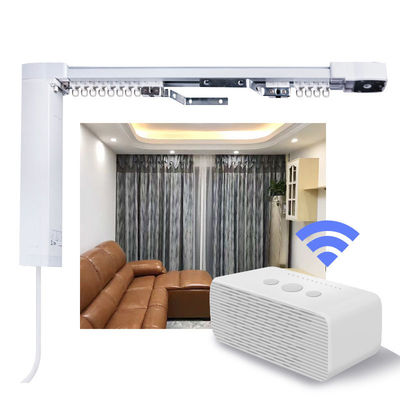 Körfez için Çift Kavisli Çelik Bant Sessiz Gliss Akıllı Elektrikli Perde Raylı Parçalar