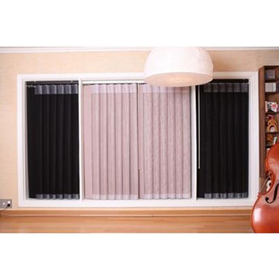 Elektrikli Modern Dikey Kumaş Panjurlar, Lüks Ev İçin Pembe Pencere Panjurları