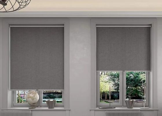 Ofis Oturma Odası için Uzaktan Kumanda Elektrikli Rolling Perde Akıllı Windproof