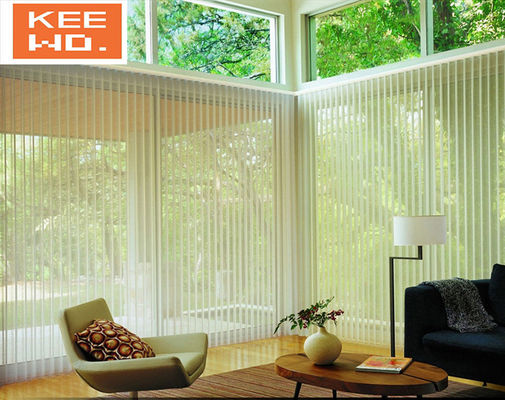 Kapılar İçin Manuel Dış PVC Dikey Panjurlar Nefes Alabilir Modern Stil