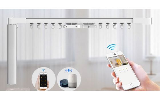 Toptan Fabrika Alüminyum Ağır Hizmet Tavan Tuya Wifi Motor Otomatik Akıllı Elektrikli Perde Raylı Parça Sistemi