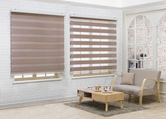 Ofis Otel İçin Dayanıklı Elektrikli Zebra Kör Perde Otomatik