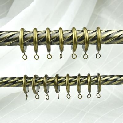 Dekor Ev Özelleştirilmiş Uzunluk 28mm Kutup Büküm Metal Çift Perde Çubuk Ve Parçalar