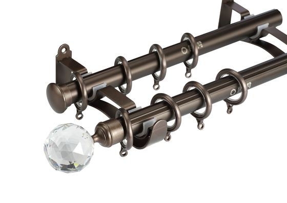 32mm kalın direk donanım metal alüminyum çubuk tüm aksesuarları ile komple bitmiş perde çubukları