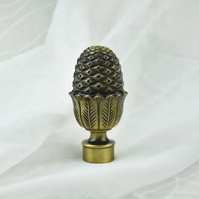 Toptan pencere dekorasyonu bronz Altın Krom bakır şerit metal demir perde çubukları seti