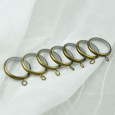 Toptan pencere dekorasyonu bronz Altın Krom bakır şerit metal demir perde çubukları seti