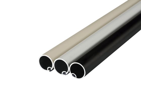 Pencere Dekoratif Uydurma Paslanmaz Çelik Boru Perdeleri Metal Çift Siyah Renkli Perde Çubukları