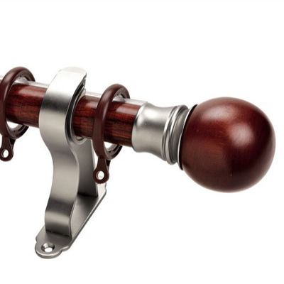 Ahşap Perde Çubuğu İNGILTERE Tasarım Salon Pencere Perde Direği, Çubuk Finials, Salon Perde Direği