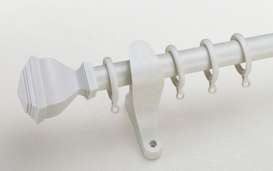 Duvara Montaj 28mm Alüminyum Boru Çift Perde Çubuk Tutucu Görüntü Perdesi