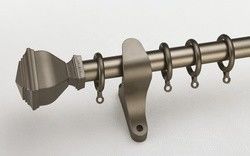 Duvara Montaj 28mm Alüminyum Boru Çift Perde Çubuk Tutucu Görüntü Perdesi