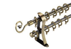 Kapak Parantez Halkası ile Metal Alüminyum Perde Boru Çubuğu Anti Pas
