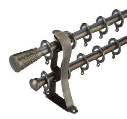 Kapak Parantez Halkası ile Metal Alüminyum Perde Boru Çubuğu Anti Pas
