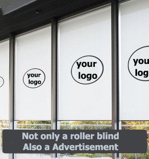 Reklam Baskı Logosu İçin Polyester Malzeme Stor Perde Kör