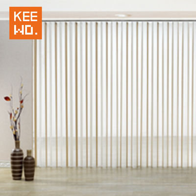 Minimalist Modern Stil ile Şeffaf Kumaş Pencere Dikey Panjur
