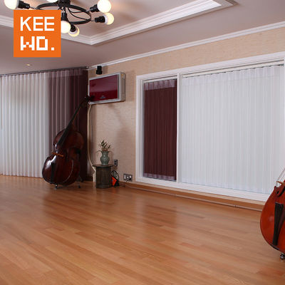 Minimalist Modern Stil ile Şeffaf Kumaş Pencere Dikey Panjur