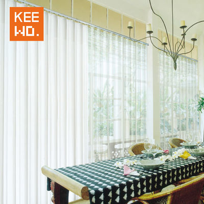 Minimalist Modern Stil ile Şeffaf Kumaş Pencere Dikey Panjur