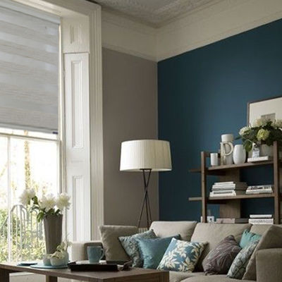 Yarı Karartma Zebra Stor Perdeler, Pencere Dekoratif İçin Çift Katmanlı Stor Perdeler