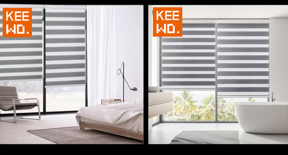 Ev Otel İçin Kumaş Manuel Zebra Kör Perde Yarım Karartma Suya Dayanıklı