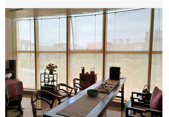 Pencere Kapıları İçin Dış İç Manuel Bambu Kör Perde
