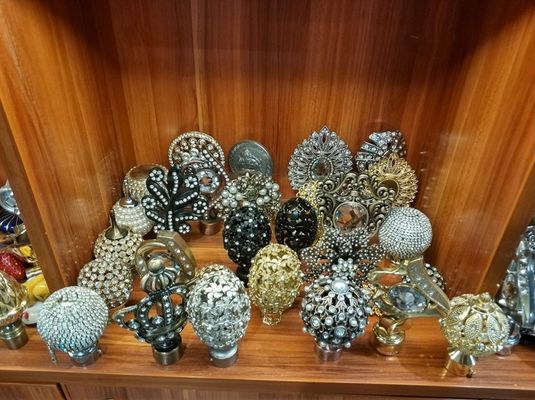 Fabrika doğrudan toptan 16/19mm 28mm metal kristal perde çubuk aksesuarları