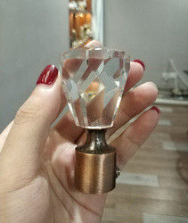 Fabrika doğrudan toptan 16/19mm 28mm metal kristal perde çubuk aksesuarları
