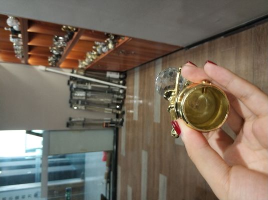 Toptan kristal altın perde askısı metal finials perde çubuğu aksesuarları perde çubukları için