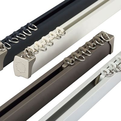 Akülü ağır tavan nano ultra planör tek alüminyum perde rayları ve çubuk