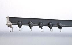 Pencere Dekoratif Kavisli Sessiz Perde Parça Manuel Alüminyum Metal Malzeme