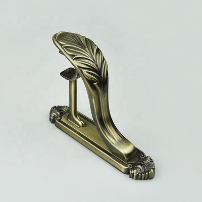 Toptan lüks perde çubuk aksesuarları metal alüminyum 28/19mm ayarlanabilir çift perde çubuk braketi