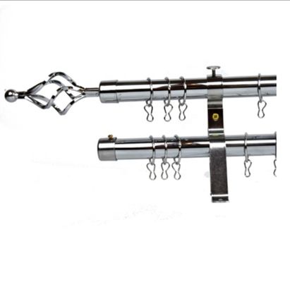 Duvara Monte Dekoratif Perde Boru Çubuk Seti Metal Şerit 28mm 25mm