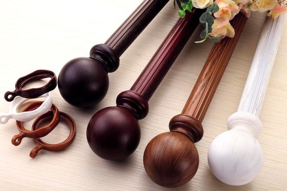 Galvanik Püskürtme Yüzeyli Dekoratif Modern Perde Çubuğu Halkaları 28mm