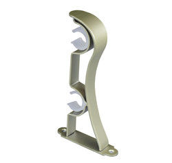 Düşük Fiyat U Şeklinde Perde Çubuğu Sabit Perde Çubuğu Braketi 25mm