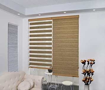 Elektrikli Yukarı Ve Aşağı Ve Gündüz Ve Gece Akülü Alt Petek Perdeler Otel Oturma Odası
