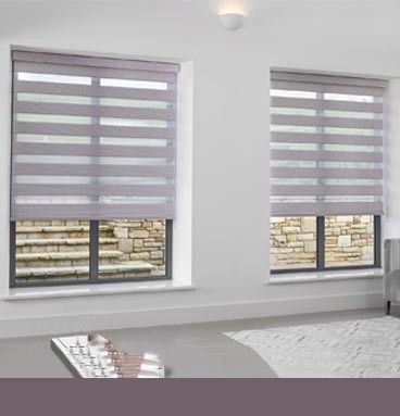 Modern Kumaş Zebra Kör Tonları, İç Mekan İçin Zebra Perde Karartma