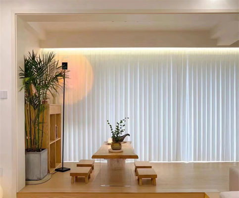 Windows Nefes İçin Modern Stil Beyaz PVC Dikey Panjur
