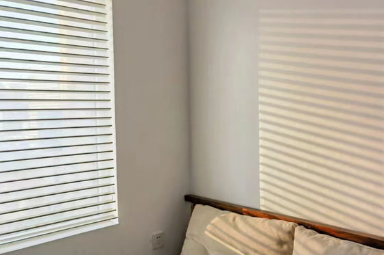 Ofis Cafe Otel İçin Motorlu Çift Sırf Zebra Pencere Panjurları