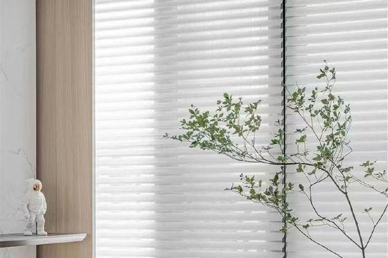 Polyester Karartma Shangri La Perdeler Su Geçirmez Manuel Zincir Kontrolü