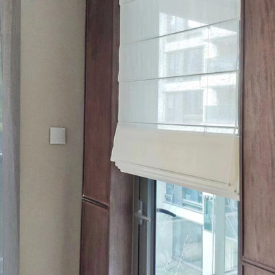 Hastane Ofis Oteli İçin Beyaz Nazik Roma Gölge Tarzı Perdeler