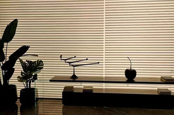 Kısılabilir Manuel Akıllı Pencere Panjurları Yatak Odası İçin İki Katmanlı İplik Shangri La
